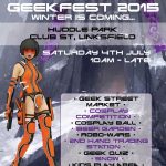 GeekFest 2015 poster and flyer design