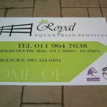 Royal Feeds road signage
