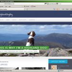Highland Dog Blog website design
