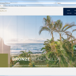 Bronze Beach Villa website design