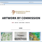 Pendragon & Prinz Portraits website and logo design