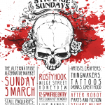 Alternatribe's 'Strange Sundays' Alternative Market flyer design