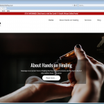 New website & logo for Hands On Healing