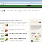 New online eCommerce menu for All About Food