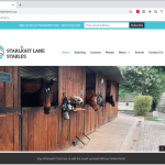 New website & logo for Starlight Lane Stables